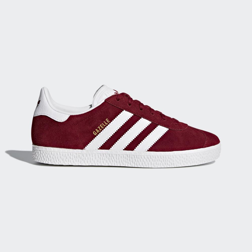 Adidas Boys' Gazelle Originals Shoes Burgundy/White Ireland CQ2874